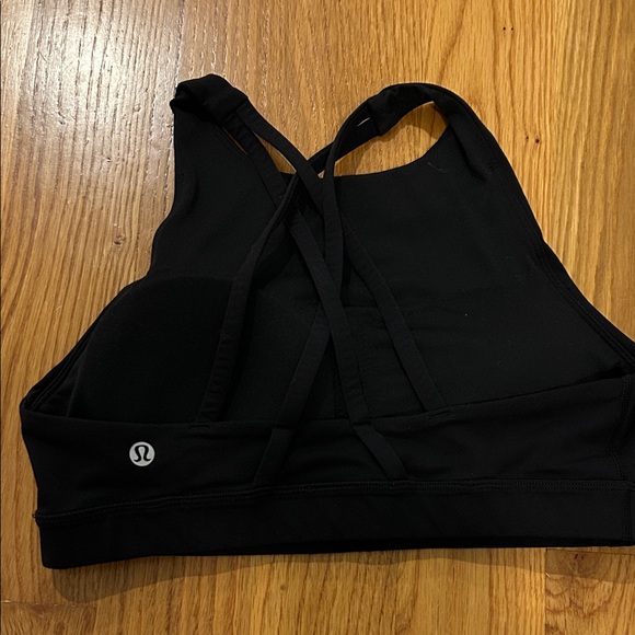 LULULEMON energy high neck Black Sports Bra sz8 - Picture 2 of 4